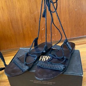 FRYE WRAP SANDALS